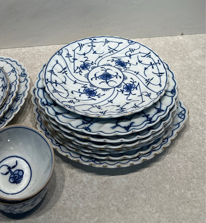 Blue And White CHina Set