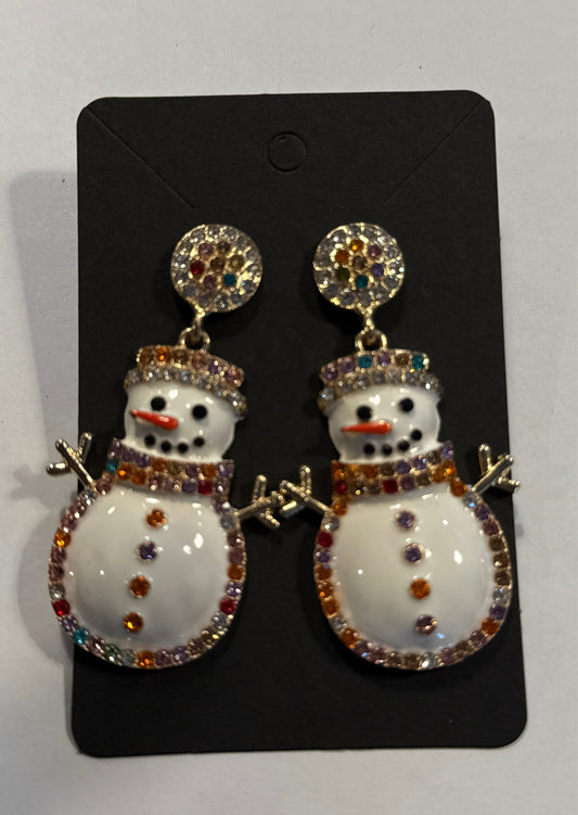 Snowman Earrings