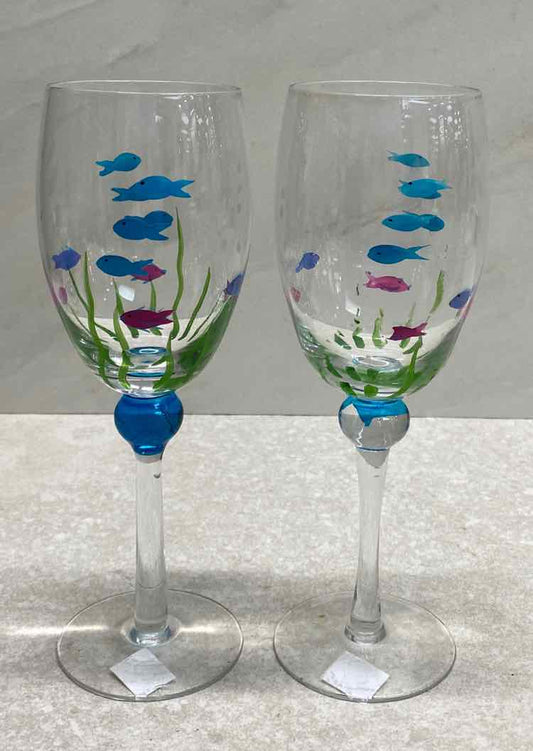 Set of 2 Fishes Glasses