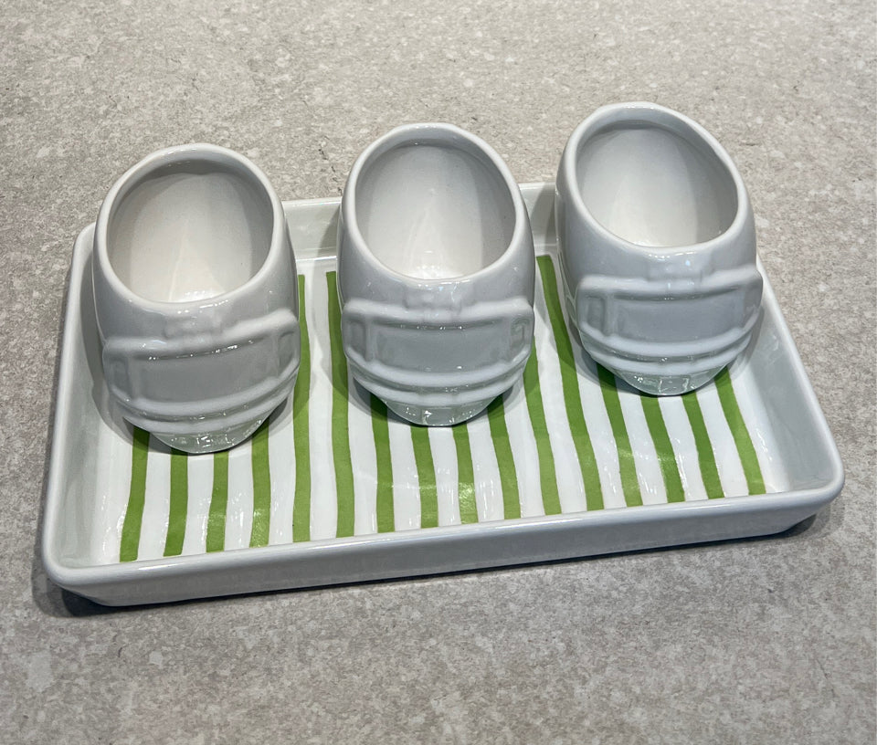 Football Helmet bowls with Tray
