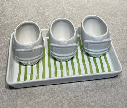 Football Helmet bowls with Tray