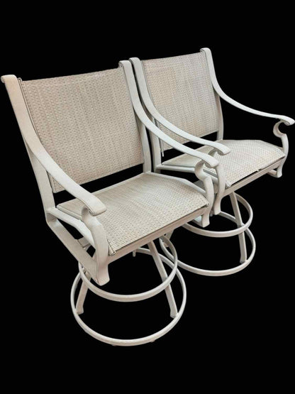 Set of 2 Winston Outdoor Swivel Bar Stools
