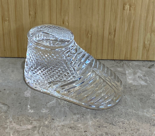 Waterford Baby Shoe Paperweight