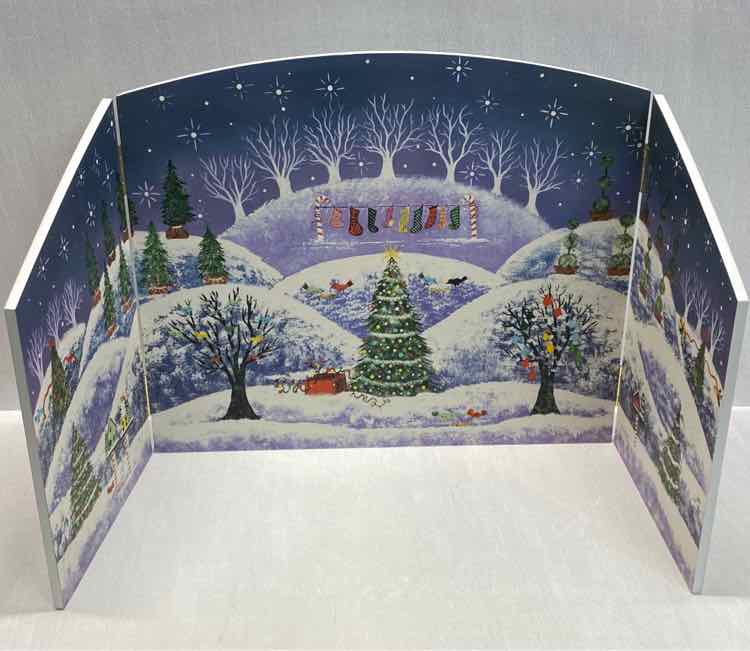 Dept. 56 North Pole Village Backdrop