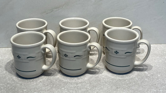 Set of 6 Longaberger Mugs