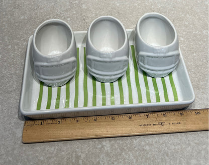 Football Helmet bowls with Tray