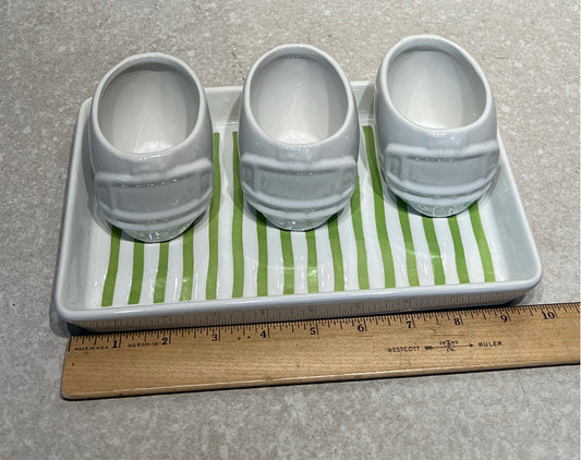 Football Helmet bowls with Tray