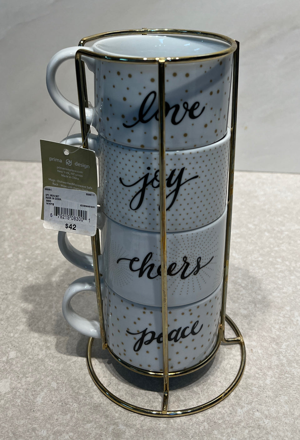 Set Of Mugs With Carrier