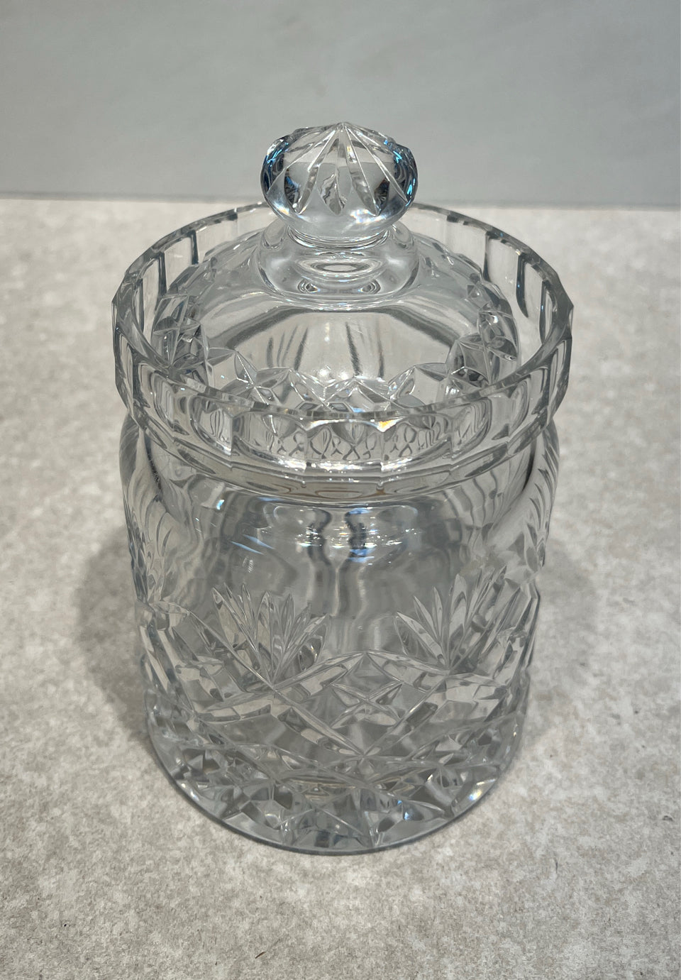 Glass Covered Jar