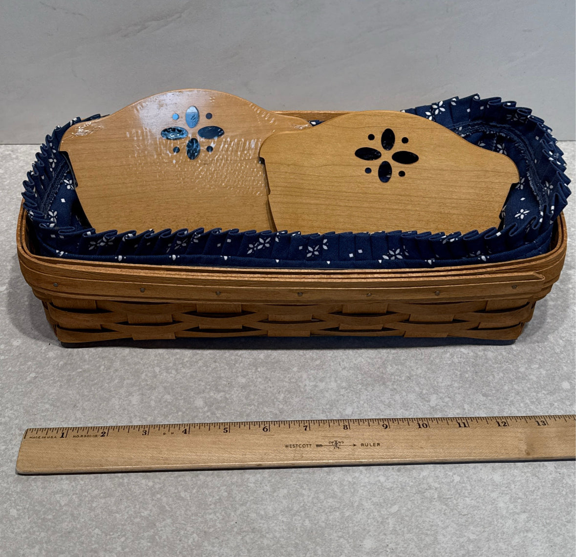 Longaberger Basket With Inserts