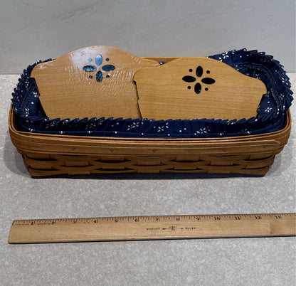 Longaberger Basket With Inserts