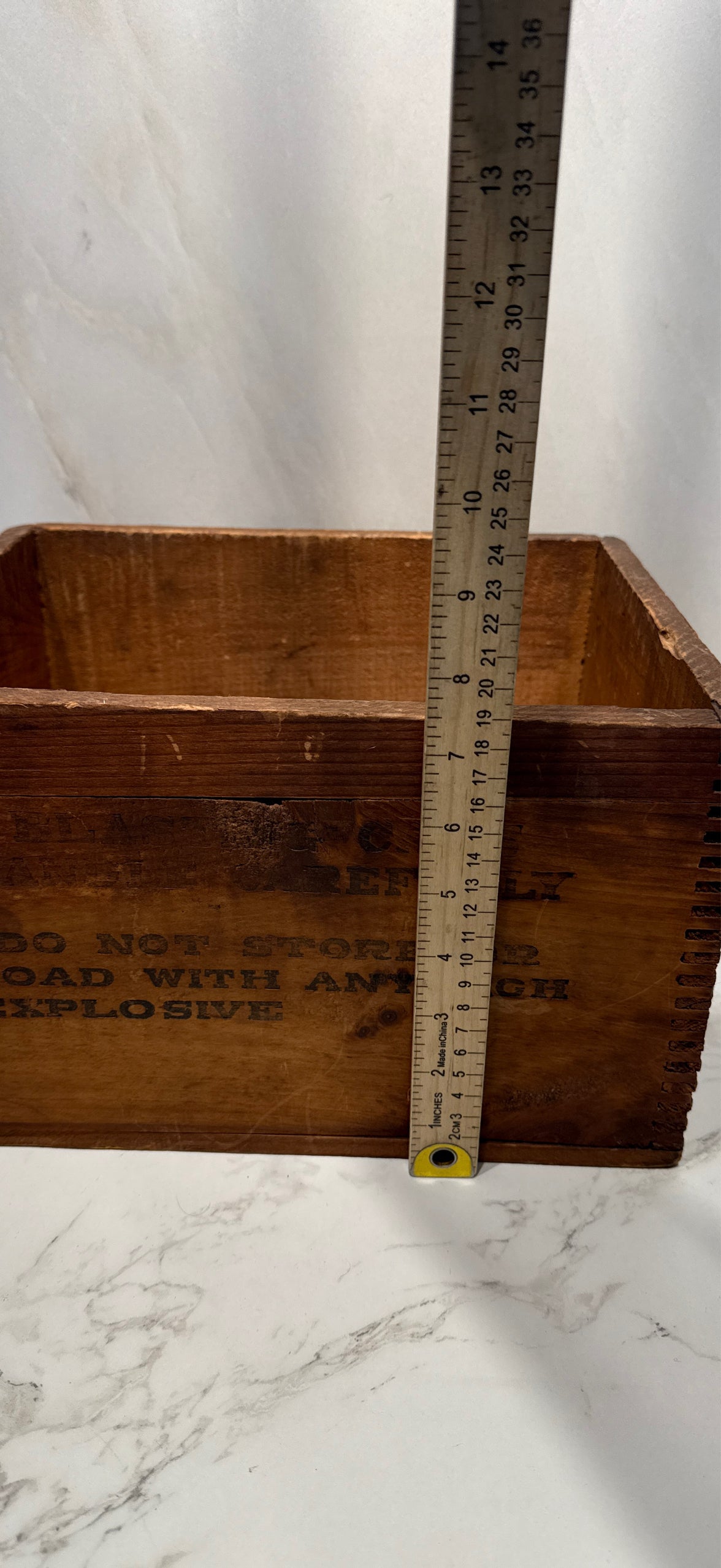 Blasting Caps Wooden Box