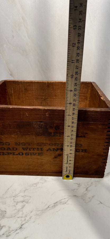 Blasting Caps Wooden Box