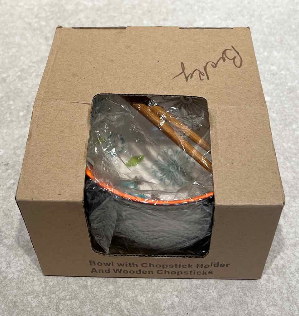 Bowl With Chipsticks