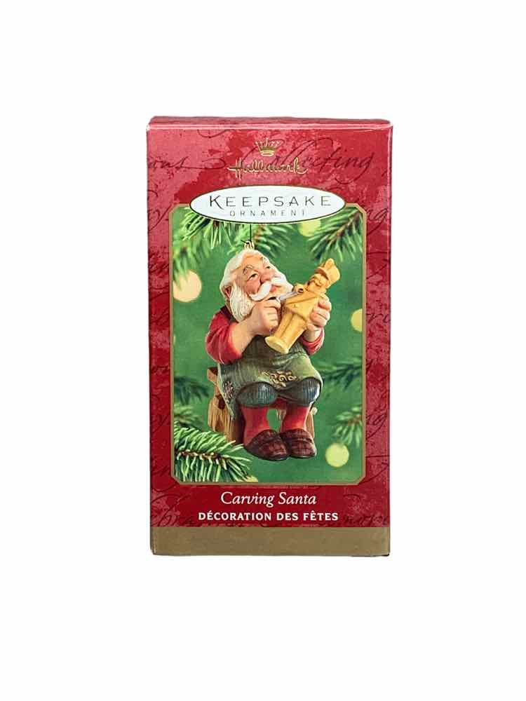 Hallmark Carving Santa Ornament