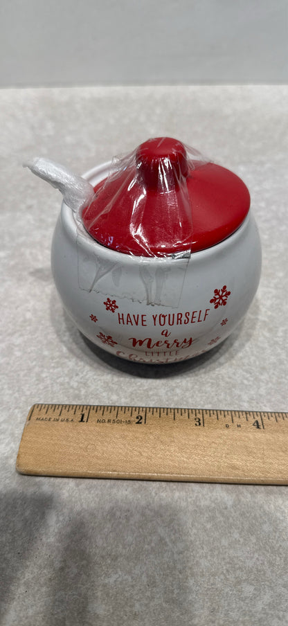 Covered Bowl With Spoon