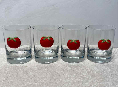 Set of 4 Bloody Mary Tomoto Glasses