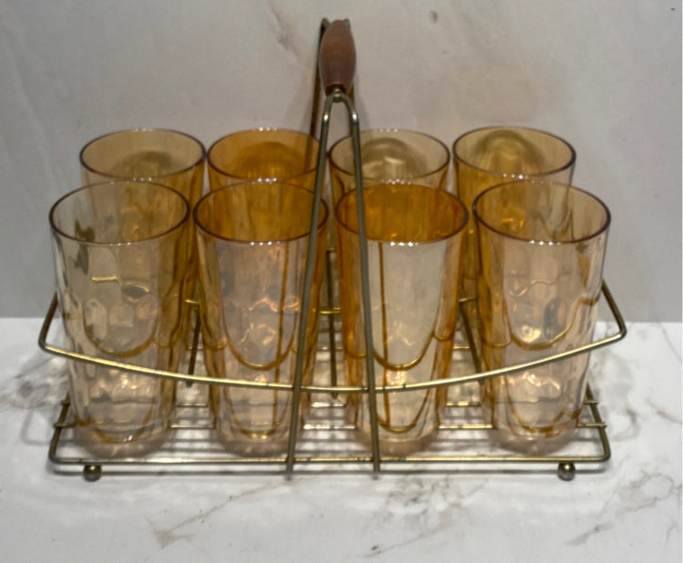 Set of 8 Glasses with Carrier