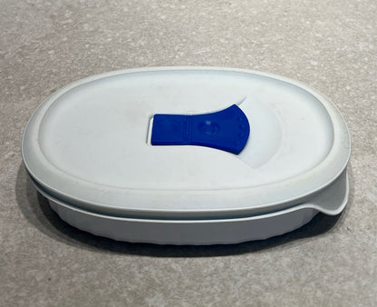 Covered Corning Ware Bowl