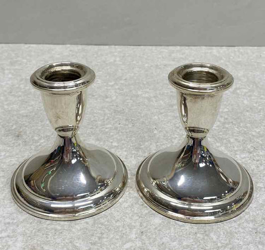 Sterling - Pair of Candleholders