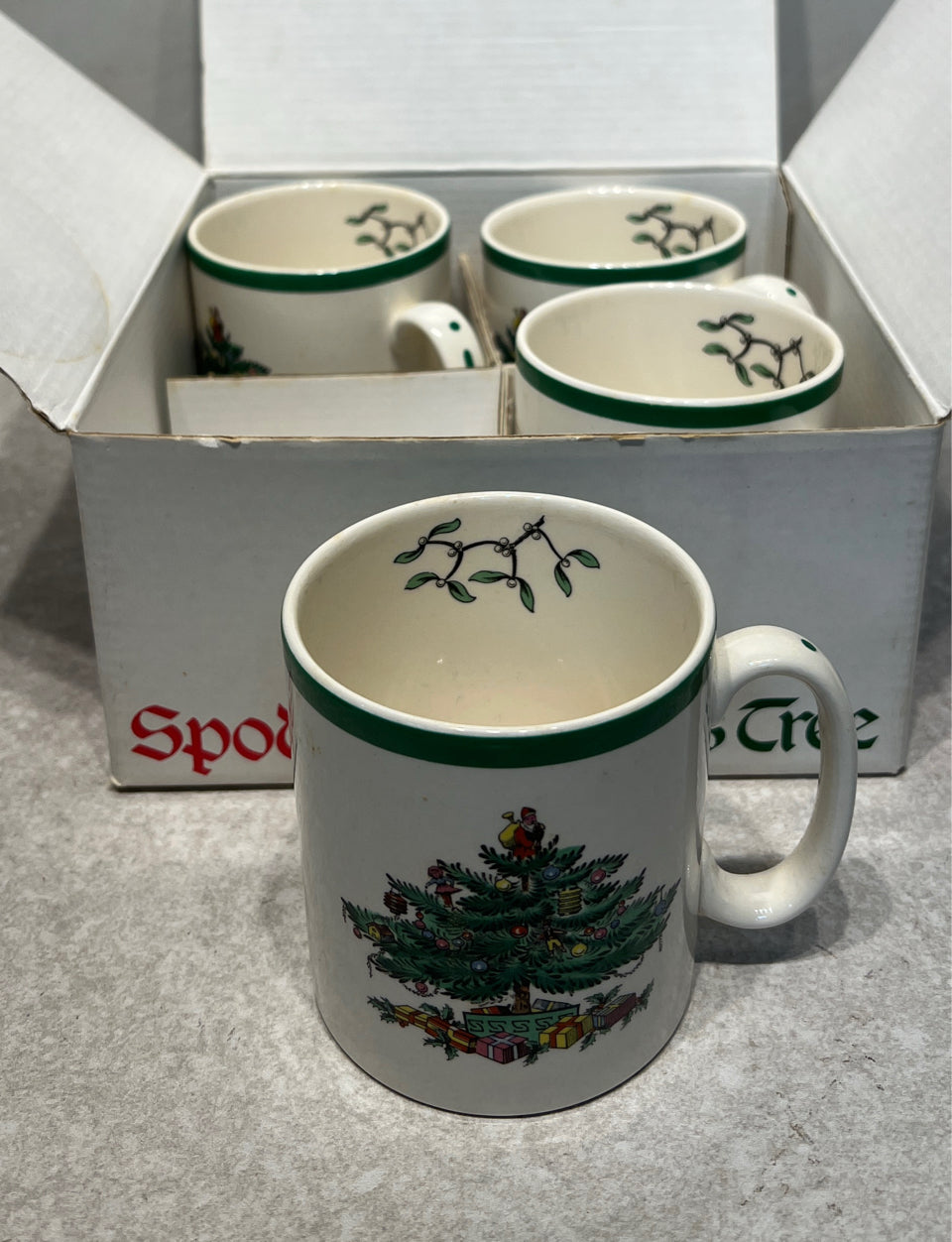 Set of 4 Spode Mugs