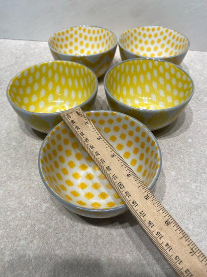 Set of 5 West Elm Bowls
