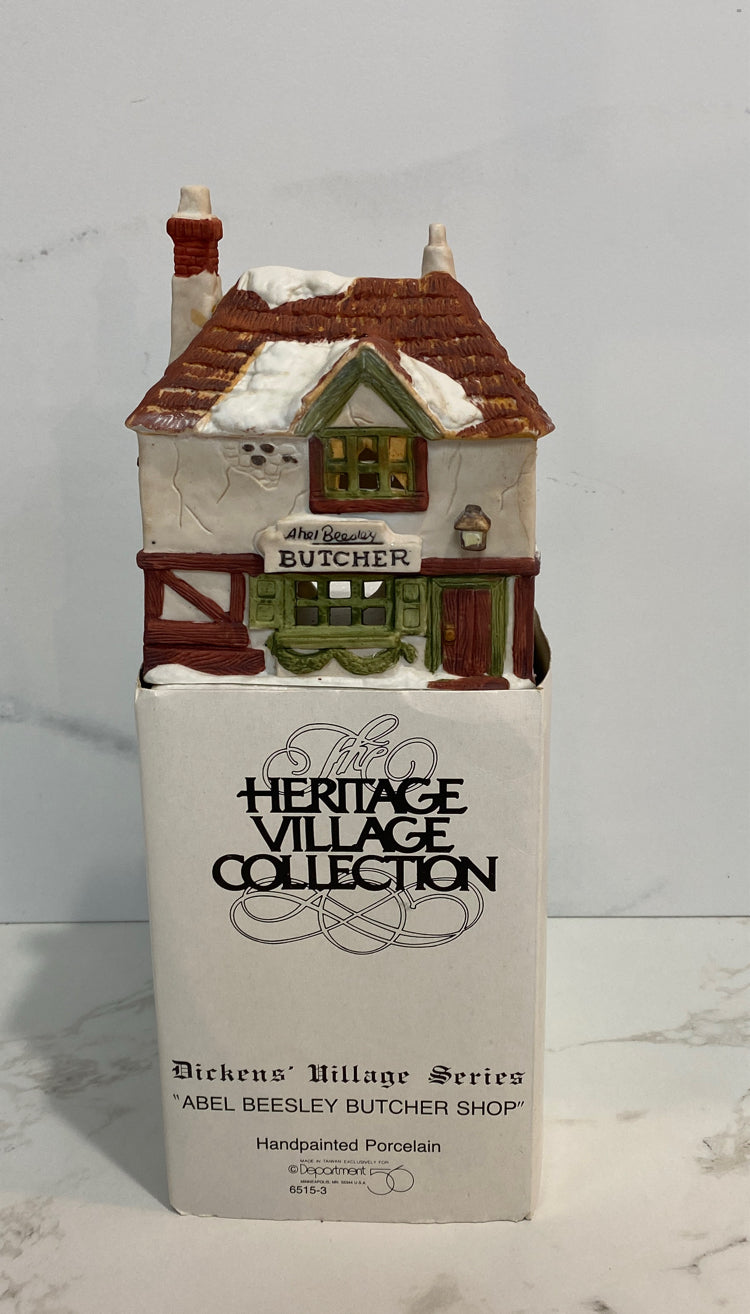 Dept. 56 Abel Beesley Butcher Shop