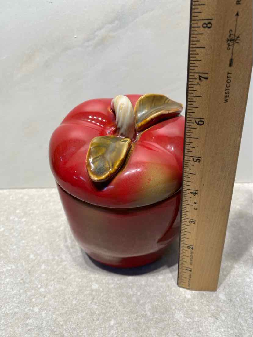 Covered Apple Jar
