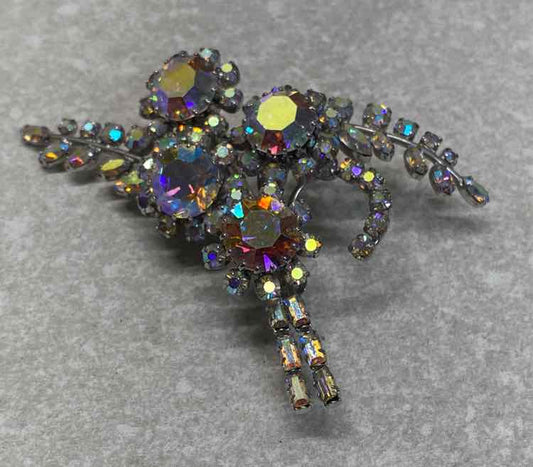 Aurora Borealis Rhinestone Pin