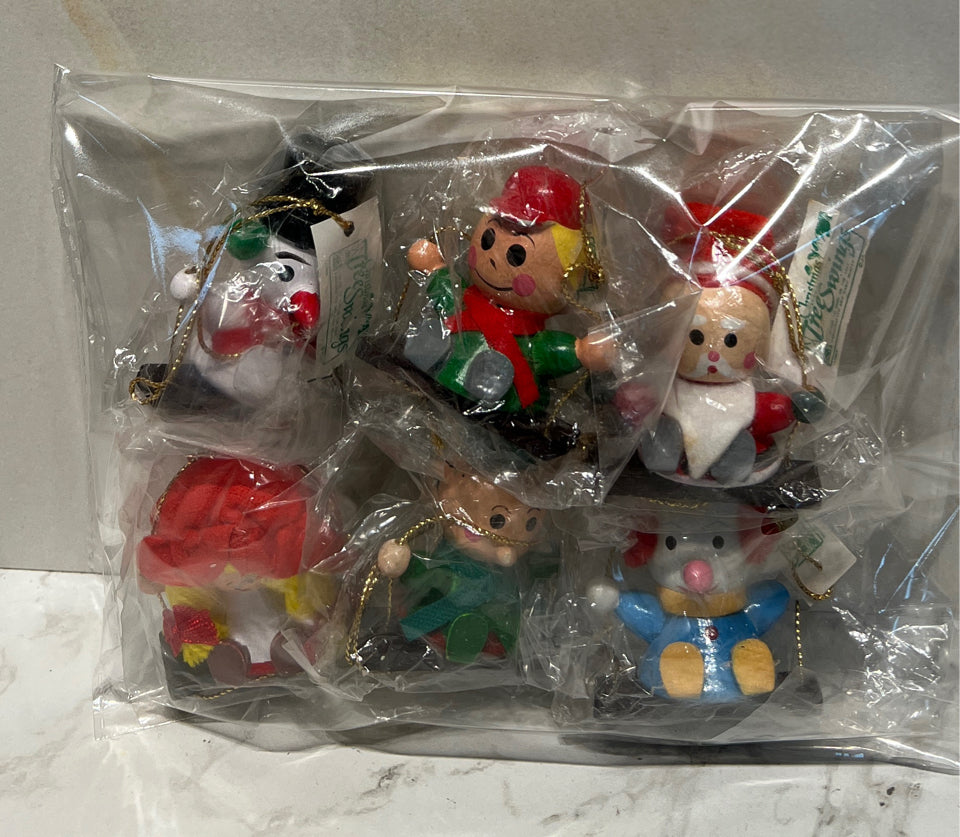 Bag Of Wooden Ornaments