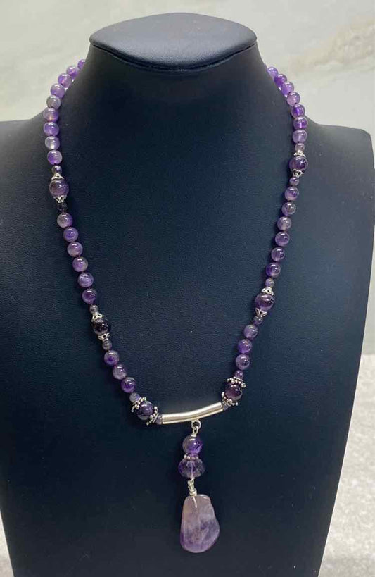 Amethyst nuget Necklace