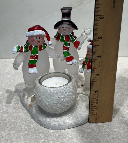 Snowman Candle Holder