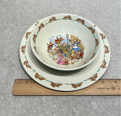 2 Piece Bunnyins Royal Doulton