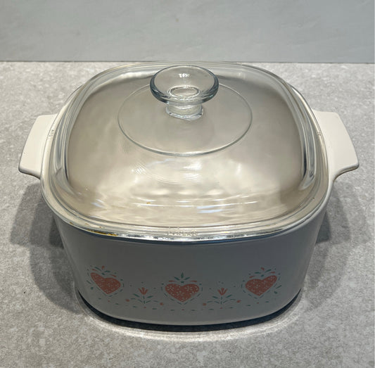 Covered Corning Ware Bowl