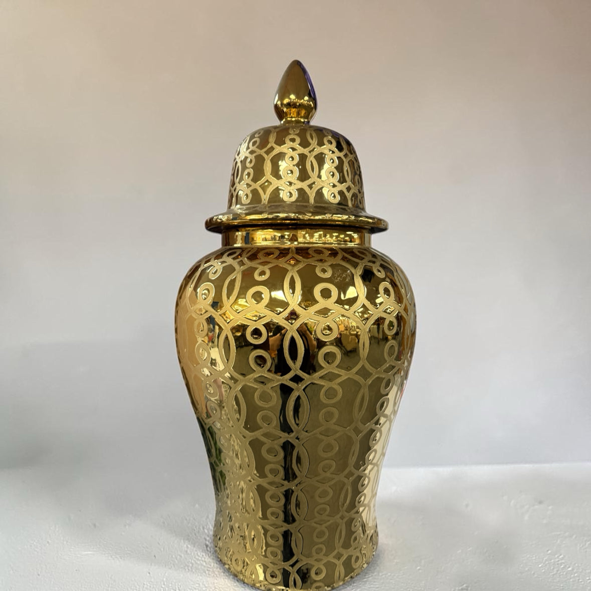 Large Covered Vase