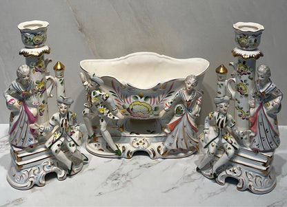 Centerpiece Bowl with 2 Candleholders