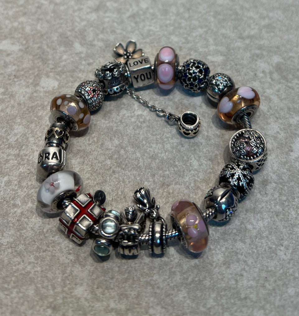 Pandora Sterling Charm Bracelet