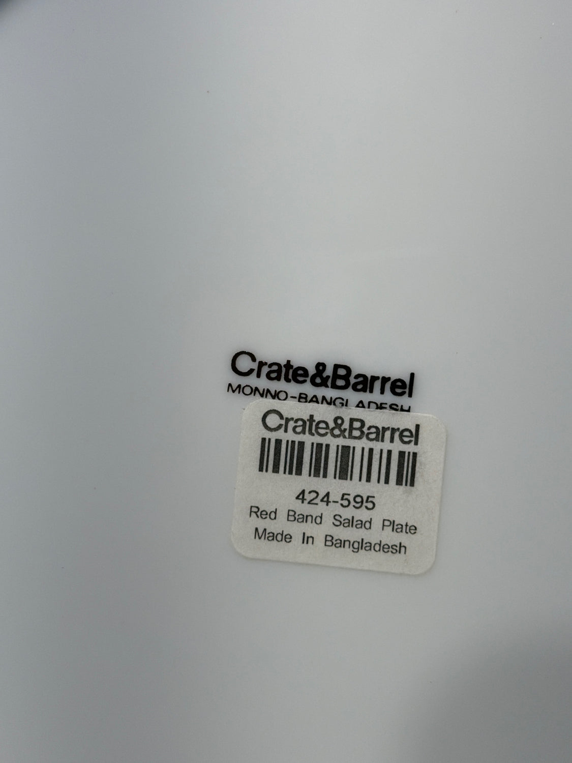 Set of 4 Crate & Barrel Plates