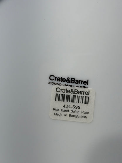 Set of 4 Crate & Barrel Plates