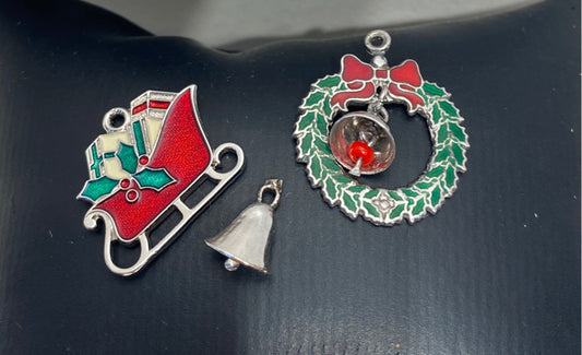 Set of 3 Sterling Charms