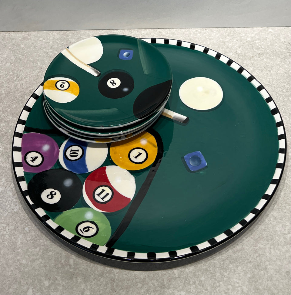 Set of 5 Pool Plates