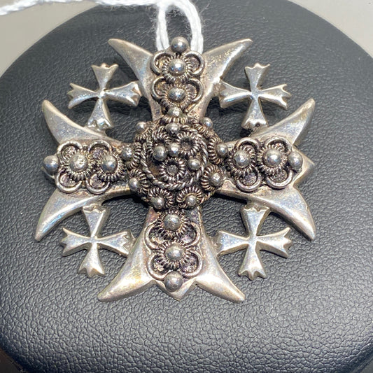 900 Silver Jerusalem Cross