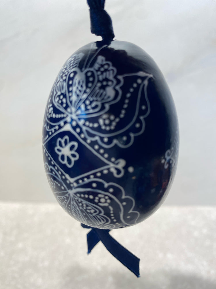 Wooden Egg Ornament