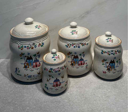 Vintage Heartland - Set of 4 Canisters