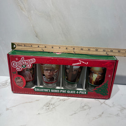 Set of 4 Christmas Story Glasses
