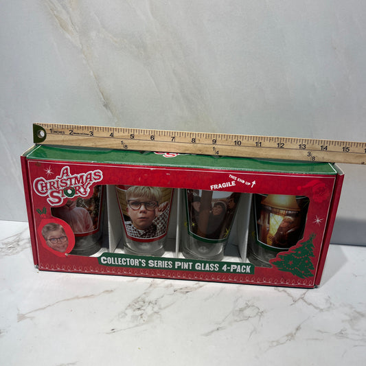Set of 4 Christmas Story Glasses
