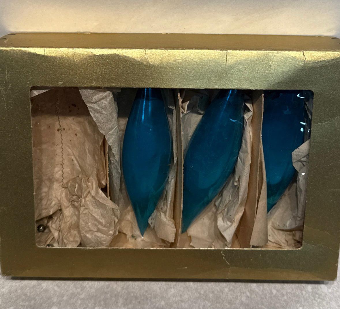 Box of Christmas Ornaments