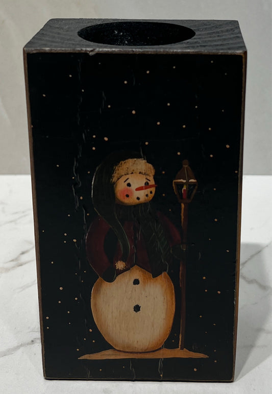 Snowman Candle Holder