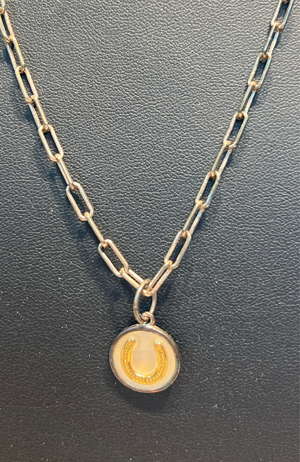 Lola Sterling Horseshoe Necklace