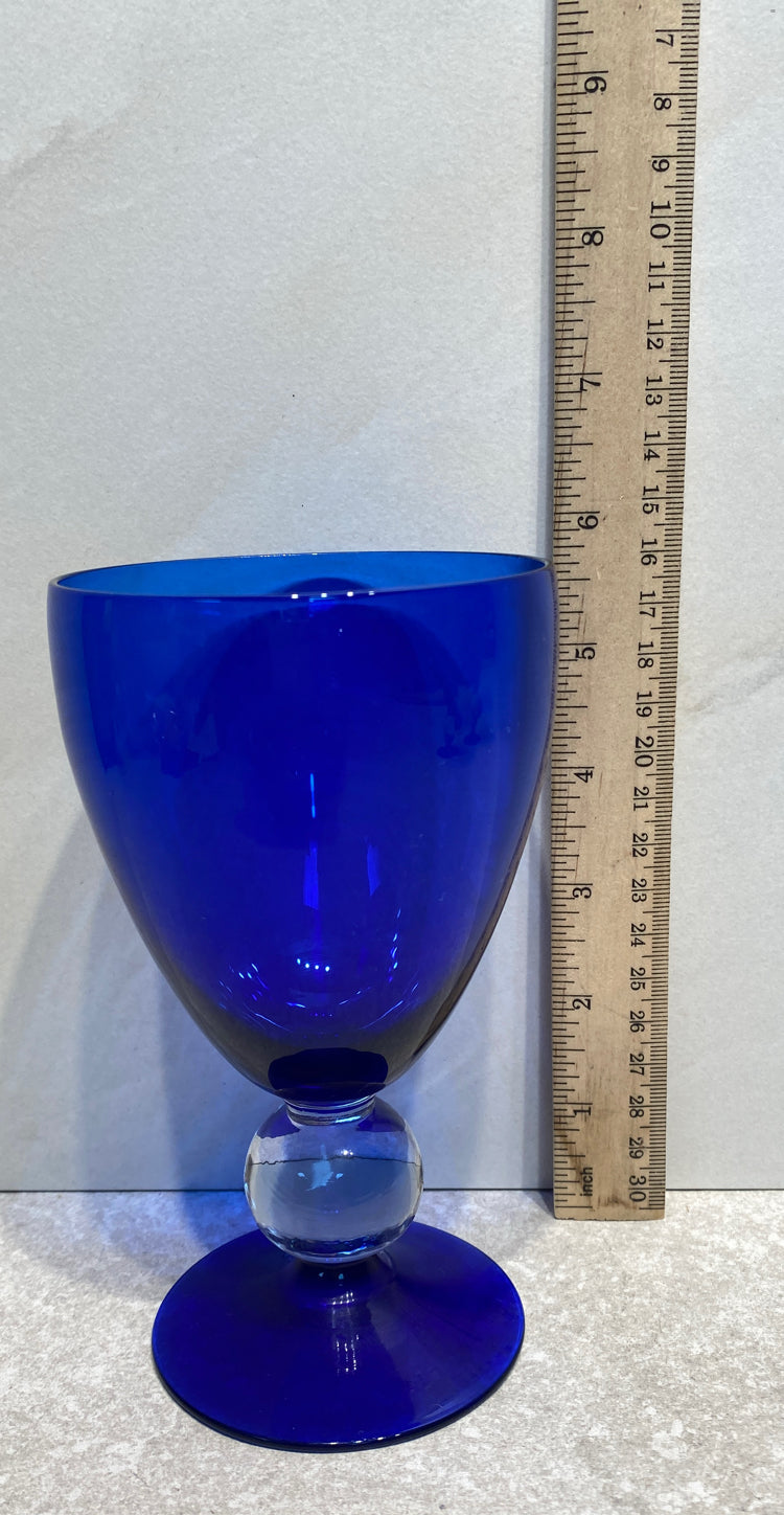 SEt of 5 Cobalt Blue Glasses